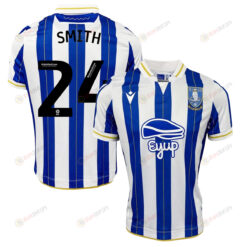 Michael Smith 24 Sheffield Wednesday FC 2023-24 Home Men Jersey - Blue