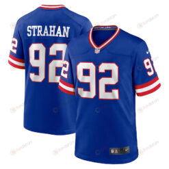 Michael Strahan 92 New York Giants Classic Retired Player Game Jersey - Royal