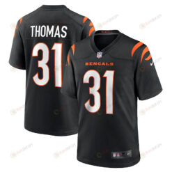 Michael Thomas 31 Cincinnati Bengals Game Jersey - Black