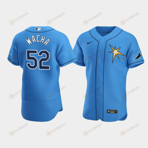 Michael Wacha 52 Tampa Bay Rays Light Blue Alternate Jersey Jersey