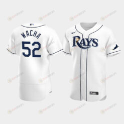 Michael Wacha 52 Tampa Bay Rays White Home Jersey Jersey