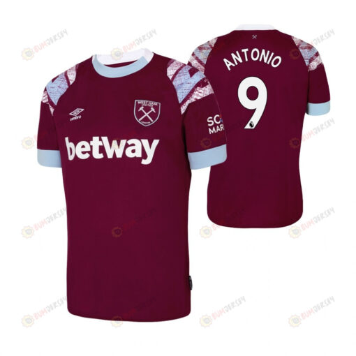 Michail Antonio 9 West Ham United 2022-23 Home Men Jersey - Claret/Blue