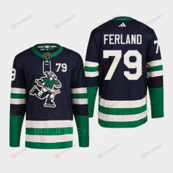 Micheal Ferland 79 Reverse Retro 2.0 2022 Vancouver Canucks Navy Jersey Primegreen