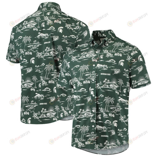 Michigan State Spartans Green Classic Hawaiian Shirt