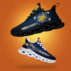 Michigan Wolverines Logo Broken Pattern 3D Max Soul Sneaker Shoes