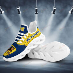 Michigan Wolverines Logo Stripe Pattern Custom Name 3D Max Soul Sneaker Shoes