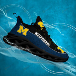 Michigan Wolverines Logo Texture Pattern 3D Max Soul Sneaker Shoes