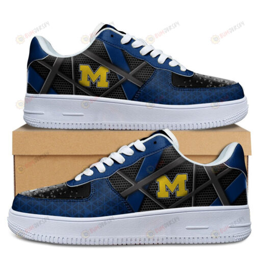 Michigan Wolverines Team Logo Pattern Air Force 1 Printed