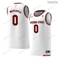 Mickey Mitchell 0 Arizona State Sun Devils Retro Basketball Youth Jersey - White