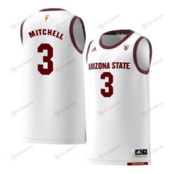Mickey Mitchell 3 Arizona State Sun Devils Retro Basketball Men Jersey - White
