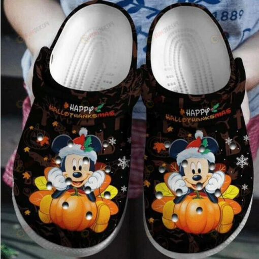 Mickey Mouse Halloween Crocs Crocband Clog Comfortable Water Shoes - AOP Clog