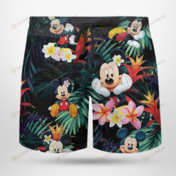 Mickey Mouse Hawaiian Short Summer Shorts Men Shorts - Print Shorts