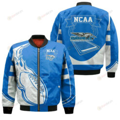 Middle Tennessee Blue Raiders Bomber Jacket 3D Printed - Fire Football