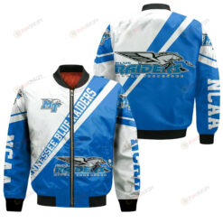 Middle Tennessee Blue Raiders Logo Bomber Jacket 3D Printed Cross Style