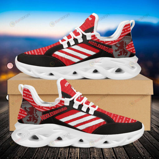 Middlesbrough Logo Custom Name Pattern 3D Max Soul Sneaker Shoes