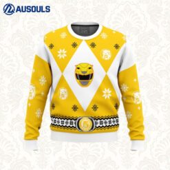 Mighty Morphin Power Rangers Yellow Ugly Sweaters For Men Women Unisex