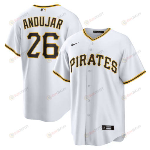 Miguel And?jar 26 Pittsburgh Pirates Home Men Jersey - White