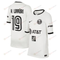 Miguel Layun 19 Club America Youth 2022/23 Third Jersey - White