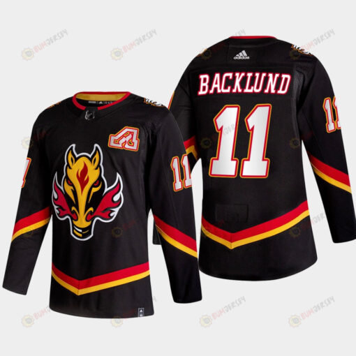 Mikael Backlund 11 Calgary Flames Alternate Black Jersey 2022-23