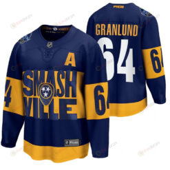 Mikael Granlund Predators Navy 2022 Stadium Series 64 Jersey Jersey