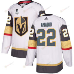 Mike Amadio 22 Vegas Golden Knights Stanley Cup 2023 Final Patch Away Breakaway Men Jersey - White