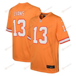 Mike Evans 13 Tampa Bay Buccaneers Throwback Game Youth Jersey - Orange