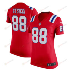Mike Gesicki 88 New England Patriots Alternate Game Women Jersey - Red