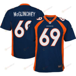 Mike McGlinchey 69 Denver Broncos Youth Alternate Game Jersey - Navy