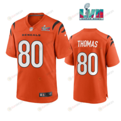 Mike Thomas 80 Cincinnati Bengals Super Bowl LVII Men's Jersey- Orange