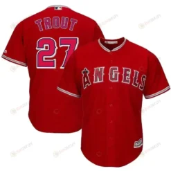 Mike Trout Los Angeles Angels Cool Base Player Jersey - Scarlet