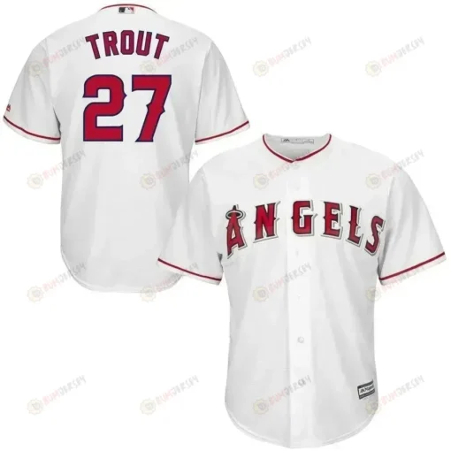 Mike Trout Los Angeles Angels Cool Base Player Jersey - White