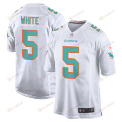 Mike White 5 Miami Dolphins Men's Jersey - White