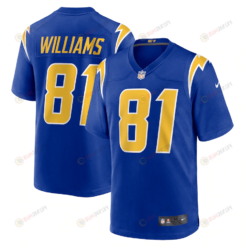 Mike Williams 81 Los Angeles Chargers Game Jersey - Royal