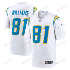 Mike Williams 81 Los Angeles Chargers Game Jersey - White