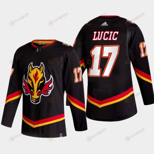 Milan Lucic 17 Calgary Flames Alternate Black Jersey 2022-23