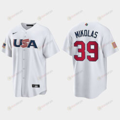 Miles Mikolas 39 USA Baseball 2023 World Baseball Classic Jersey - White