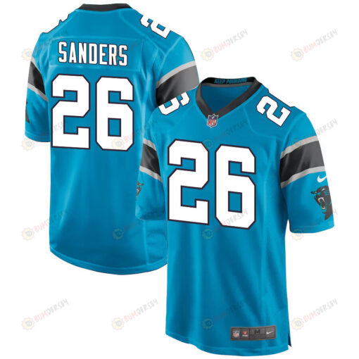 Miles Sanders 26 Carolina Panthers Game Men Jersey - Blue