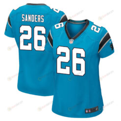 Miles Sanders 26 Carolina Panthers Game Women Jersey - Blue