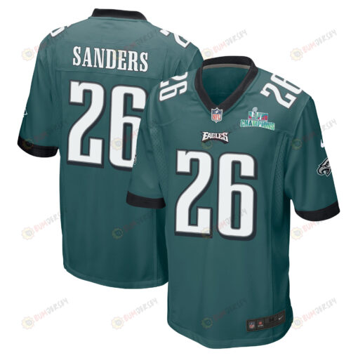 Miles Sanders 26 Philadelphia Eagles Super Bowl LVII Champions Men's Jersey - Midnight Green