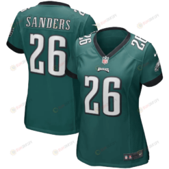 Miles Sanders 26 Philadelphia Eagles Women's Game Jersey - Midnight Green