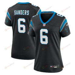 Miles Sanders 6 Carolina Panthers Women's Team Game Jersey - Black