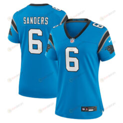 Miles Sanders 6 Carolina Panthers Women's Team Game Jersey - Blue