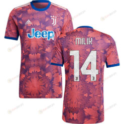 Milik 14 Juventus Men 2022/23 Third Jersey - Pink/Blue