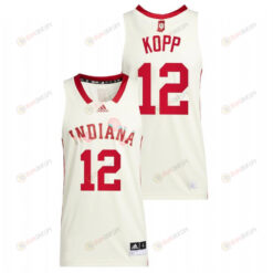 Miller Kopp 12 Cream Indiana Hoosiers 2022 Basketball Honoring Black Excellence Jersey