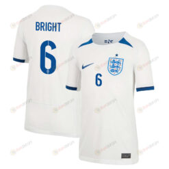 Millie Bright 6 England 1 Star Women's National Team 2023-24 World Cup Home Jersey