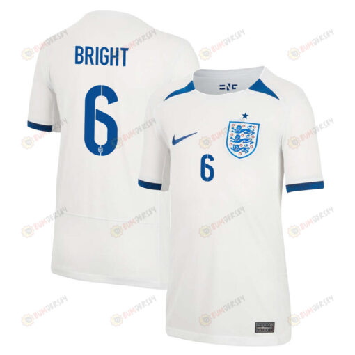 Millie Bright 6 England 1 Star Women's National Team 2023-24 World Cup Home Jersey