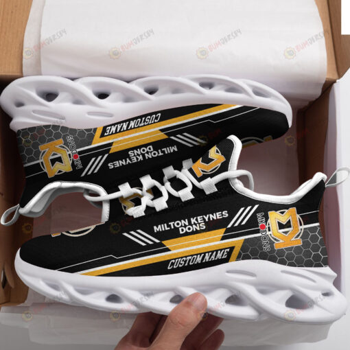 Milton Keynes Dons Logo Custom Name Pattern 3D Max Soul Sneaker Shoes