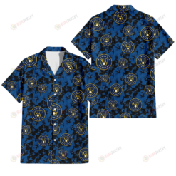 Milwaukee Brewers Black Dark Blue Hibiscus Black Background 3D Hawaiian Shirt