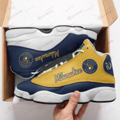 Milwaukee Brewers Logo Pattern Air Jordan 13 Shoes Sneakers