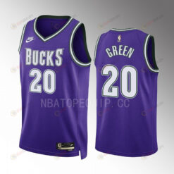 Milwaukee Bucks A.C. Green 20 2022-23 Classic Edition Purple Jersey